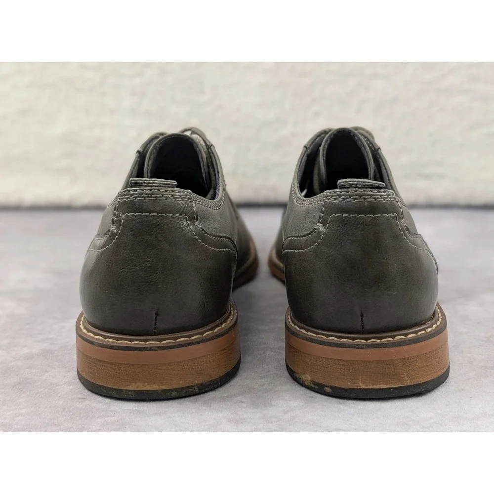 Steve Madden Ajapp Oxford Grey Mens Dress Shoes Size 8 D Lace Up Low Top